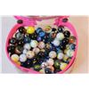 Image 3 : Plastic Container of Assorted Marbles
