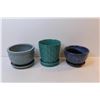 Image 2 : (5) Ceramic Planter Pots