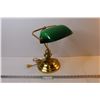 Image 1 : Brass & Glass Desk Lamp