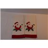 Image 4 : (2) Cloth Christmas Napkins - Metal Trivet