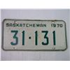 Image 3 : Pair of 1970 Saskatchewan License Plates-31-131