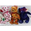 Image 2 : Lot of Beanie Babies Blue Bear with Mask and More