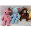 Image 3 : Lot of Beanie Babies Blue March Bear And More