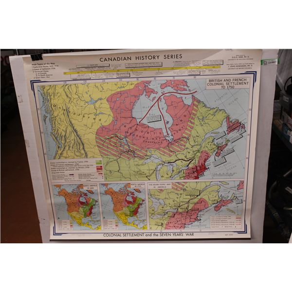 Canadian History Series Poster Colonial Settlement and The Seven Years War