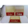 Image 1 : (3) Coca Cola Plastic Signs