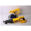 Image 2 : DeWalt 18V Tool Set - Skill Saw, Reciprocating Saw, Drill, Misc.