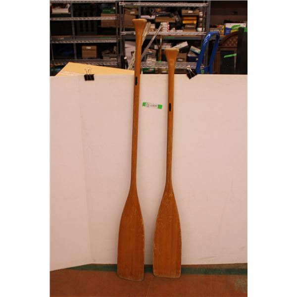 *(2) Canoe Paddles - 54" and 60" with 7" Blades