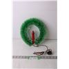 Image 1 : Vintage Light Up Christmas Wreath (Working)