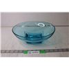 Image 1 : Blue Glass Fruit Bowl