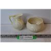 Belleek Creamer & Sugar Bowl