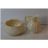 Image 5 : Belleek Creamer & Sugar Bowl