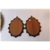 Image 3 : (3) Vintage Metal Framed Pictures w/Convex Glass