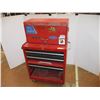 Image 1 : *2-Piece Red Tool Box w/ Key and Content
