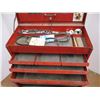 Image 5 : *2-Piece Red Tool Box w/ Key and Content