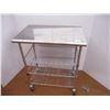 Image 1 : *Metal Stainless Steel Kitchen Island w/ Shelves (30x20x36)