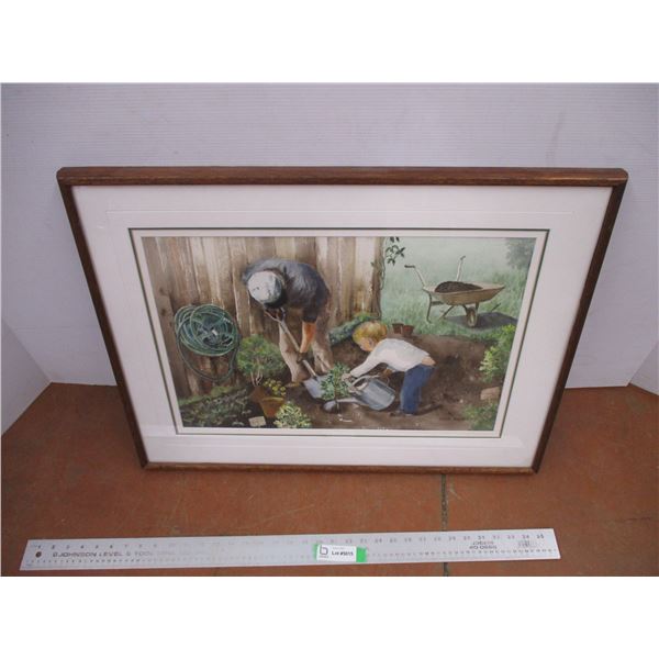 *Framed Art Work Signed Irene Neff (29x22)