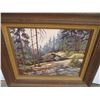 Image 2 : *Framed Oil on Burlap "Rocky Hillside" Signed Francis Harris Watt (28.5x24.5)