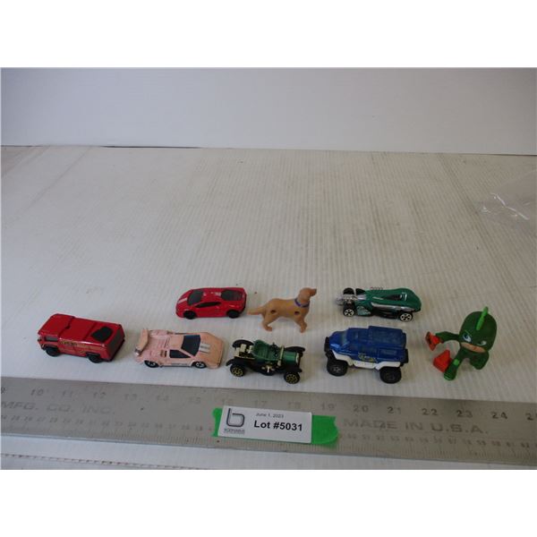 (6) Toy Cars + Misc.