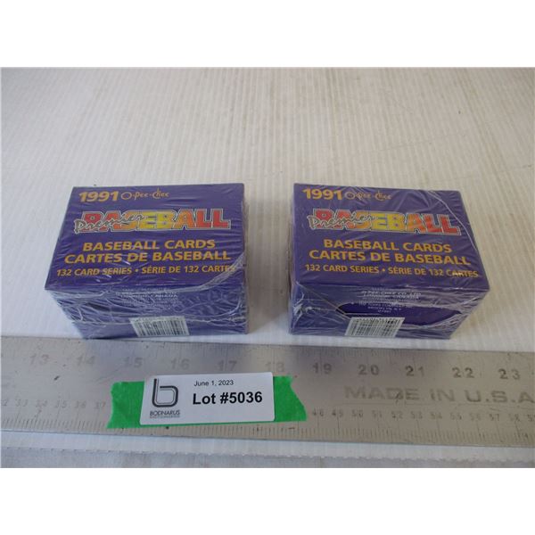 (2) Boxes of 1991 OPC Premier Baseball Cards (NOS)
