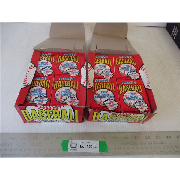 (2) Boxes of 1991 Fleer Baseball Card Packs (NOS)