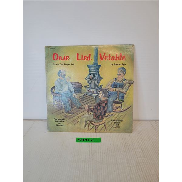 Onse Lied Vetahle-- Low German Stories and Verse on Record (Winnipeg)