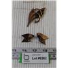 Image 1 : (3) Copper Stamped Brooches