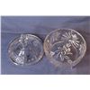 Image 2 : Crystal Pinwheel Footed Bowl w/Lid