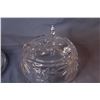 Image 4 : Crystal Pinwheel Footed Bowl w/Lid