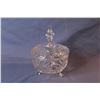 Image 5 : Crystal Pinwheel Footed Bowl w/Lid