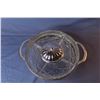 Image 2 : Crystal Vegetable Tray on Metal Stand w/Lid