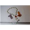 Image 1 : Beaded Necklace - (2) Beaded Lighter Cases - 1 lighter (cannot ship)