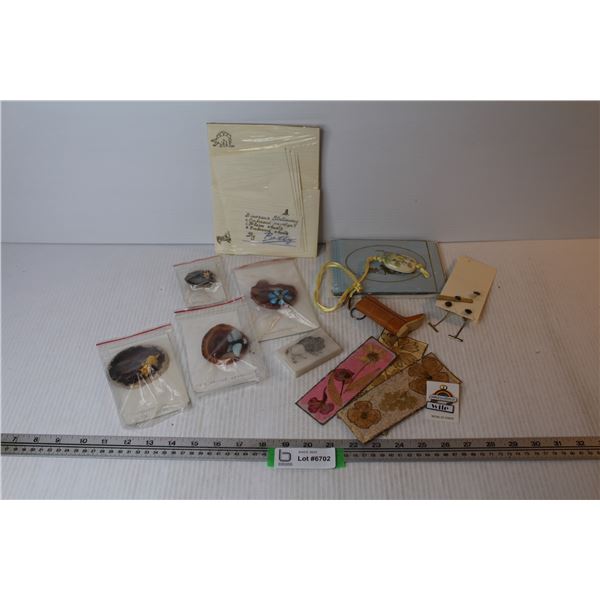 Rock Art & Rock Fridge Magnets - Vintage Stationary - Vintage Tie Clip & Cufflinks - Misc. Items