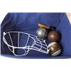 Image 5 : Cloth Basket - (2) Wooden Balls - Inlaid Ball - Pizza Cutter - Hat Form