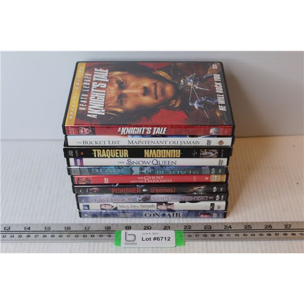 (10) DVD - Adult - Action - Family