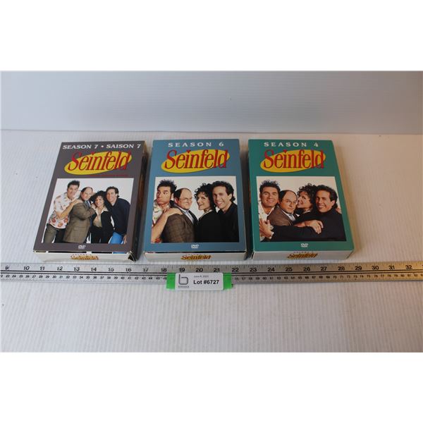 (3) DVD Seinfield Box Sets