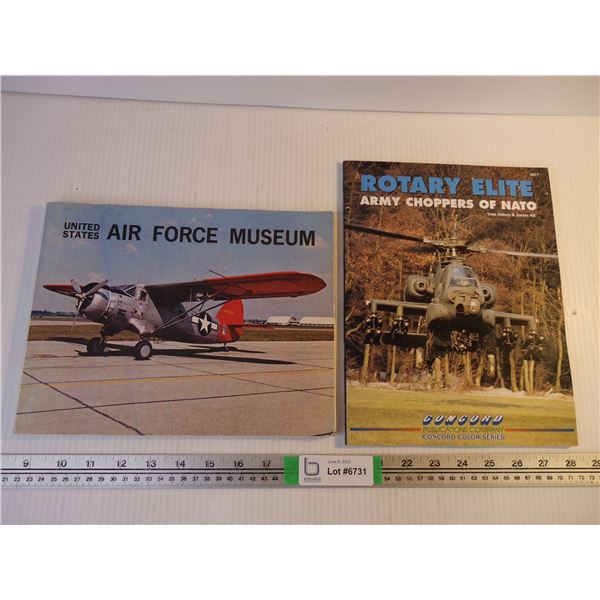 (2) Aviation Books- U.S. Air Force Museum and Army Choppers of NATO