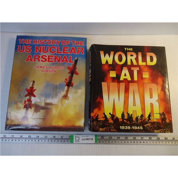 World at War and History of the U.S. Nuclear Arsenal hardcover Books