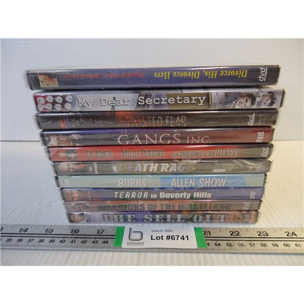 (10) DVD's-Various Genre's