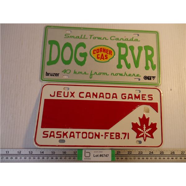 1971 Jeux Canada Games and Dog River Plates