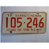 Image 3 : (2) 1973 Saskatchewan License Plates and (1) 1965 Sask. License Plate