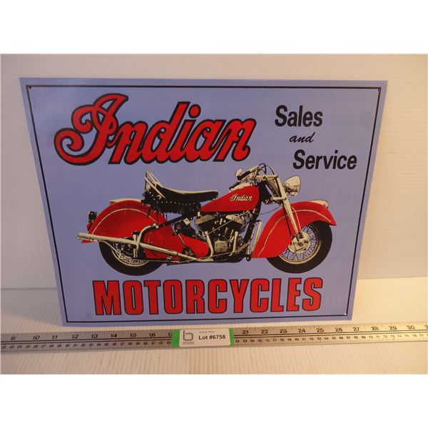 Fantasy Indian Motorcycles Tin Sign