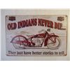 Image 2 : (2) Fantasy Tin Motorcycle Signs