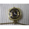 Image 2 : Set-O-Time Locket Watch w/ Chain Manual Wind (Runs)