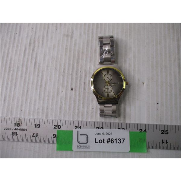 Designer Quartz Watch 44mm Needs Battery (Runs-NOS)