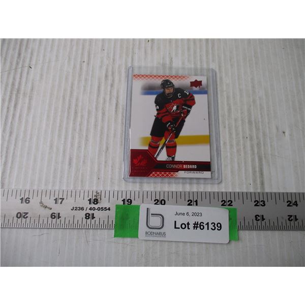 2022 Upper Deck-- Connor Bedard  (Short Print Red Parallel #23)