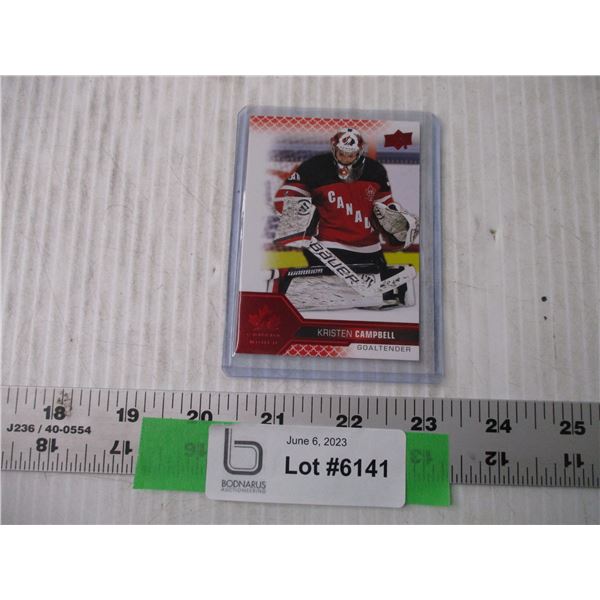 2022 Upper Deck-- Kristen Campbell Team Canada (Short Print Red Foil #65)