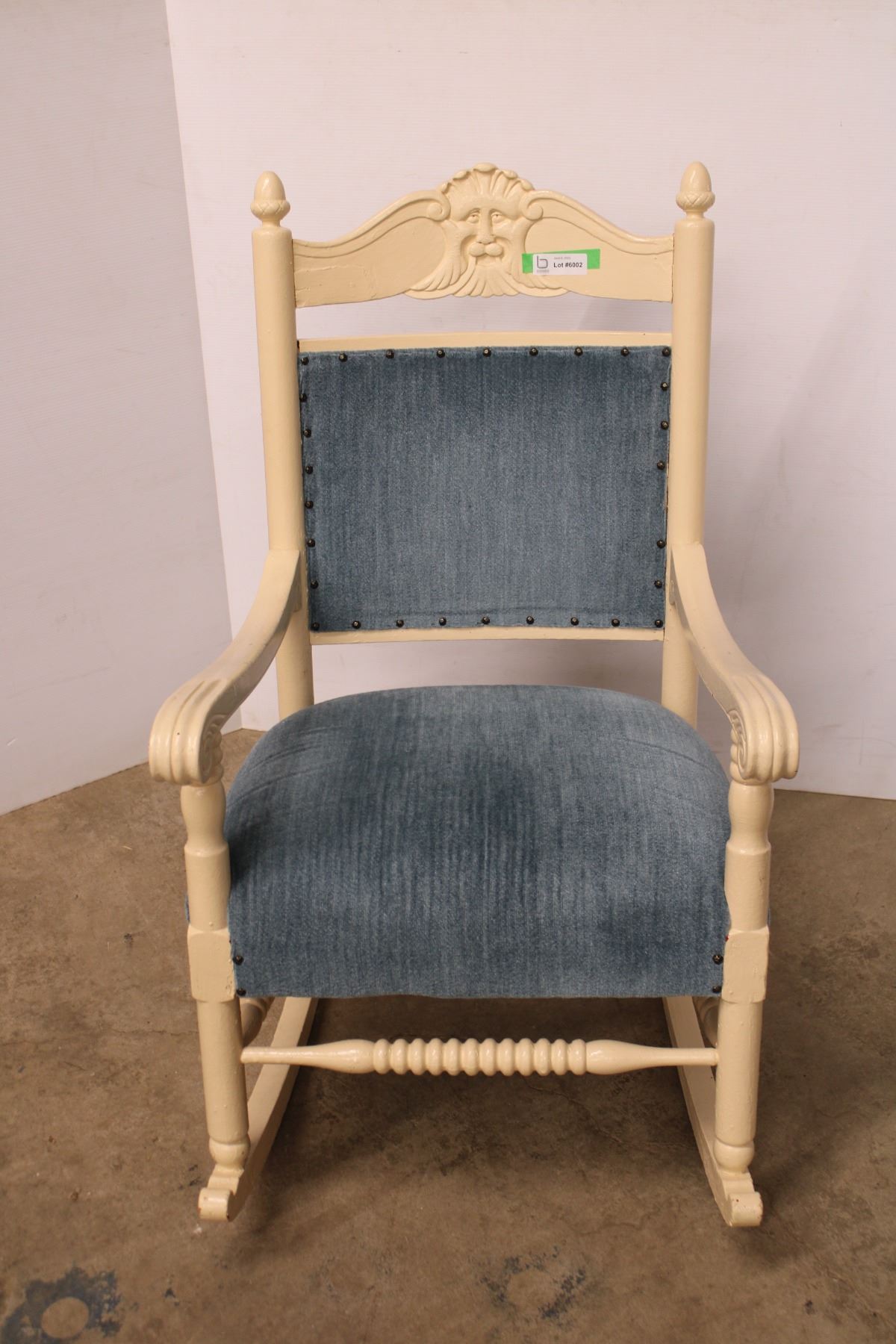 *Wooden Rocker with Padded Seat