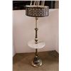 Image 1 : *Retro Marble Shelf Floor Lamp with Shade - 53"