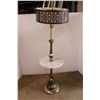 Image 1 : *Retro Marble Shelf Floor Lamp with Shade - 53"