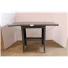 Image 2 : *Metal Wheeled Office Desk with Wings - 17" x 39" x 27"